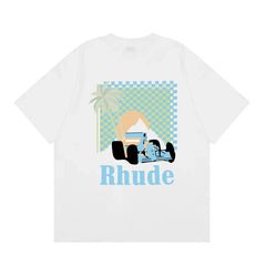RHUDE High Street Oversized Graphic Pure Cotton T-Shirt