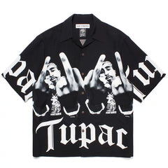 WACKO MARIA tyle Anime Cyberpunk Hawaiian Shirt