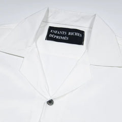 ERD melancholic Oversized Portrait Graphic Cuban Collar Shirt