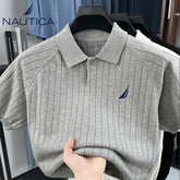 Nautica Style 260g Heavyweight Cotton Knit Polo