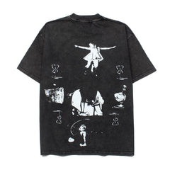 ERD Melancholy Retro Distressed Oversized Cotton Shirt