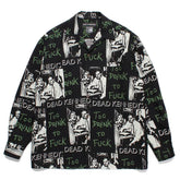 WACKO MARIA World Peace Long Sleeve Rayon Shirt