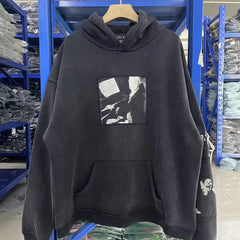 Enfants Riches High Street Gothic Portrait Graphic Black Hoodie