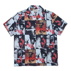 WACKO MARIA Basquiat Graphic Cuban Collar Shirt