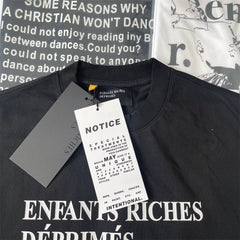 ERD Melancholy Oversized Slogan Graphic Sleeveless Tee