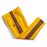 Needles Inspired Butterfly Embroidery Striped Straight Track Pants