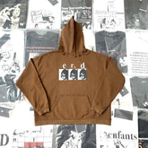 ERD melancholic Washed Fleece Oversized Graphic Hoodie