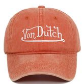 Von Dutch Retro Distressed Adjustable Sun Shield Hat