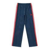Needles Style Butterfly Embroidered Stripe Track Pants