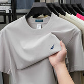 Nautica Style Heavyweight Cotton Casual Blank Tee