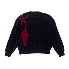 ERD's melancholic Vintage American Jacquard Knit Crewneck Sweater
