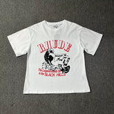 RHUDE American Retro Graphic Printed Oversized Summer Tee