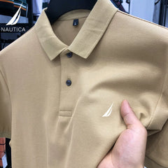 Nautica Style 280g Heavyweight Cotton Embroidered Polo