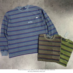 Nautica Style Striped Vintage Wash Long Shirt
