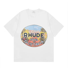 RHUDE High Street Oversized Graphic Pure Cotton T-Shirt