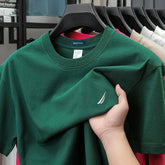 Nautica Style Heavyweight Cotton Casual Blank Tee