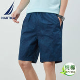 NAUTICA/Nordica Men's Shorts Summer New Business Casual Pants Men's Loose Fashion Pure Cotton Pentagram Pants (2)