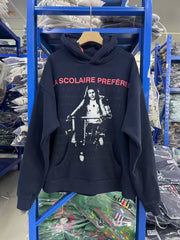 ERD Vintage LA SCOLAIRE PRÉFÉRÉE Fleece Pullover Hoodie