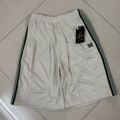 Needles Style Striped Wide Leg Three Quarter Shorts