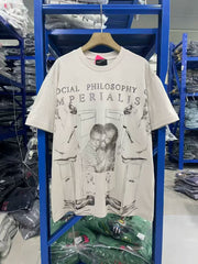 ERD Inspired All Over Print Washed Cotton Tee