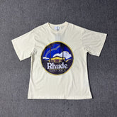 RHUDE American Retro Loose Fit Unisex Summer T-Shirt