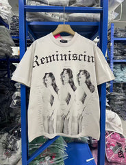 ERD melancholic Cement White Memory Portrait T-Shirt