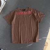 ERD Inspired Coffee Brown Slogan Cotton Graphic Tee