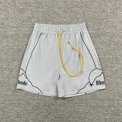 RHUDE American Retro Loose Fit Unisex Sweat Shorts
