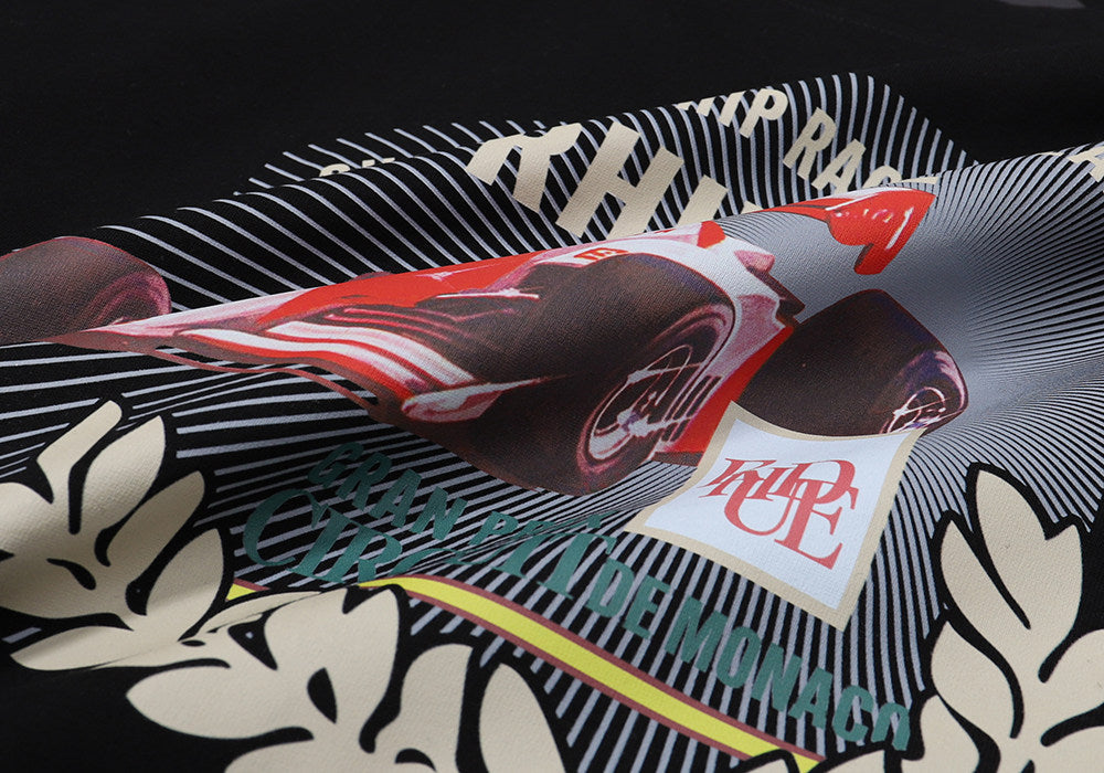 RHUDE F1 Grand Prix Circuit de Monaco Print T-Shirt