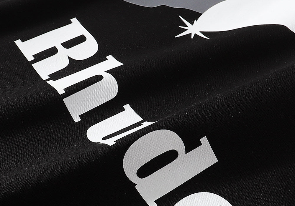 Rhude Race Patch Commemorative Pure Cotton T-shirt