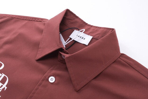 Rhude Collared shirt with floral print, blouse, T-shirt