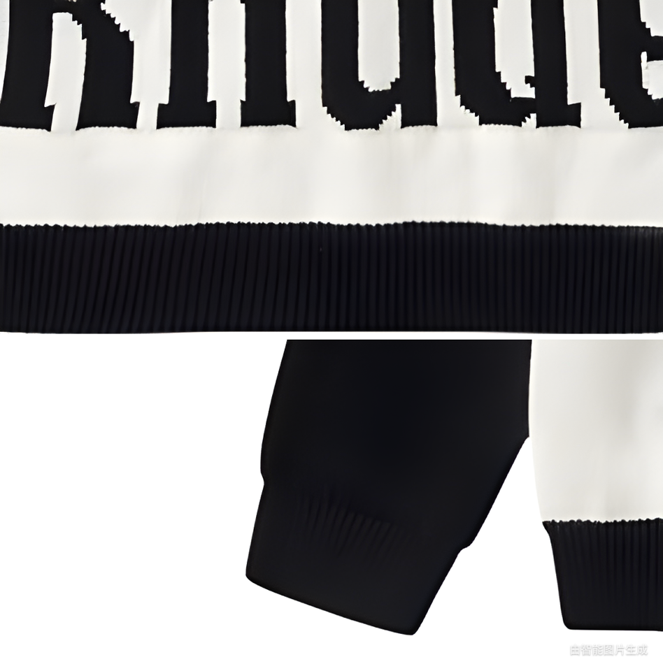 Rhude American-style jacquard hooded sweater
