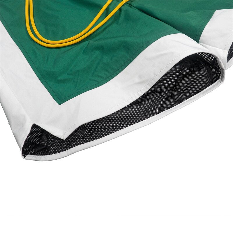 Rhude Summer New Color-Plaid Big Logo Print Short Pants