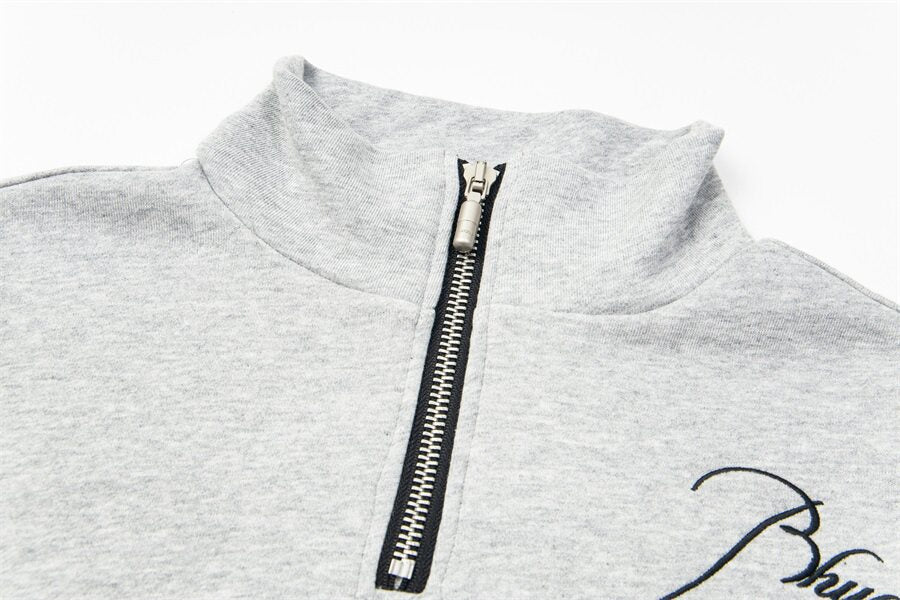 Rhude Half-zip oversized casual hoodie