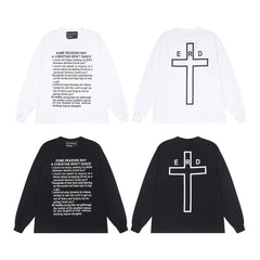 ERD Inspired Classic Slogan Number Cotton Longsleeve Tee