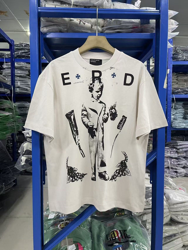 ERD melancholic Vintage Mud White Portrait T-Shirt
