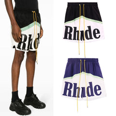 RHUDE Color Block Basketball Quick Dry Summer Shorts