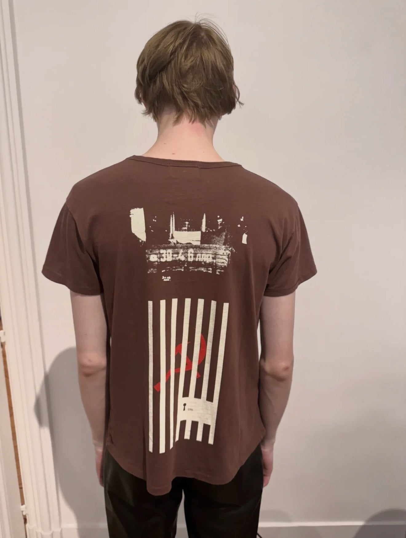ERD Inspired Coffee Brown Slogan Cotton Graphic Tee