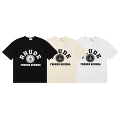 Rhude French Riviear print cotton T-shirt