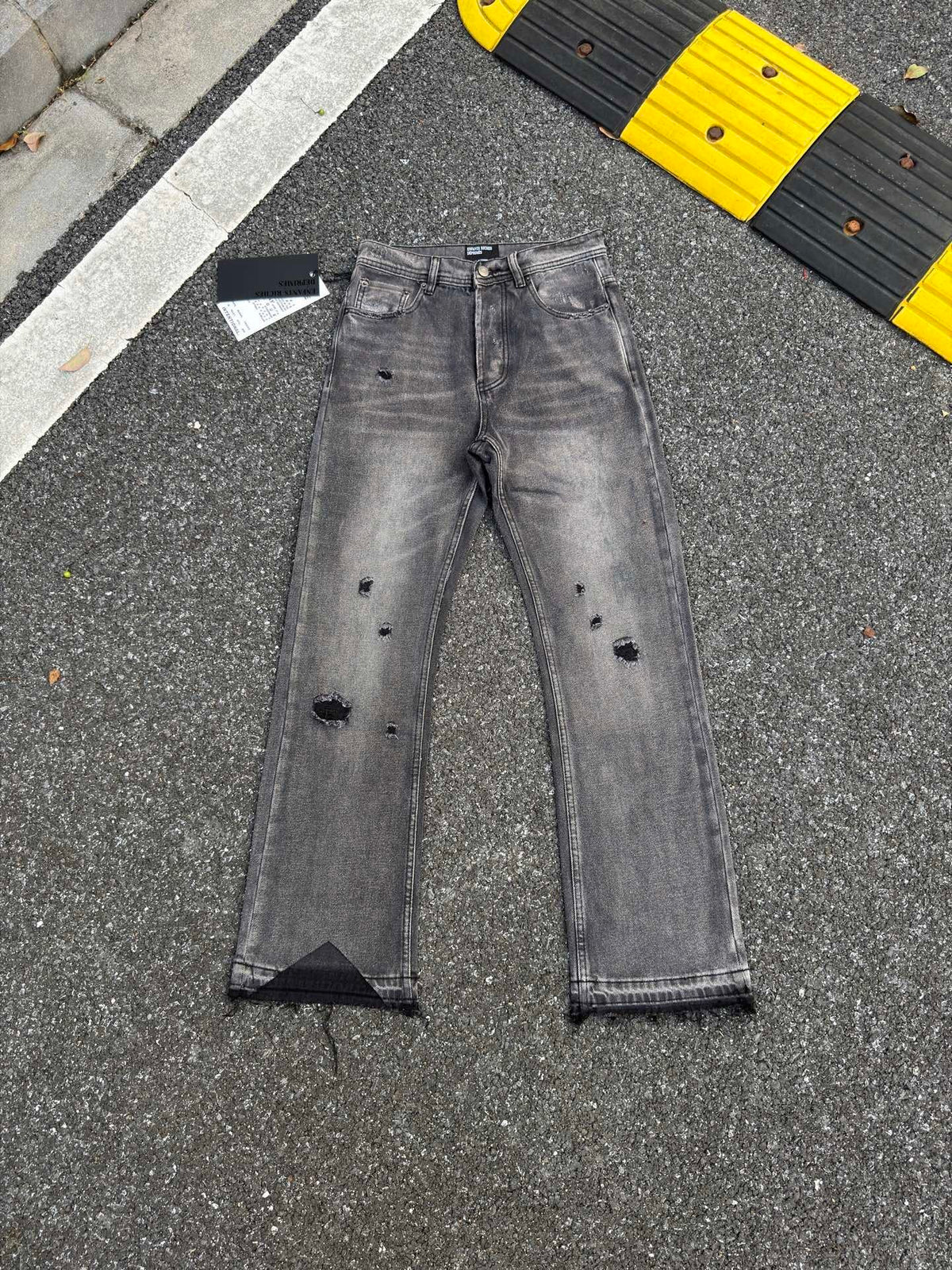 ERD melancholic High Street Distressed Straight Pants