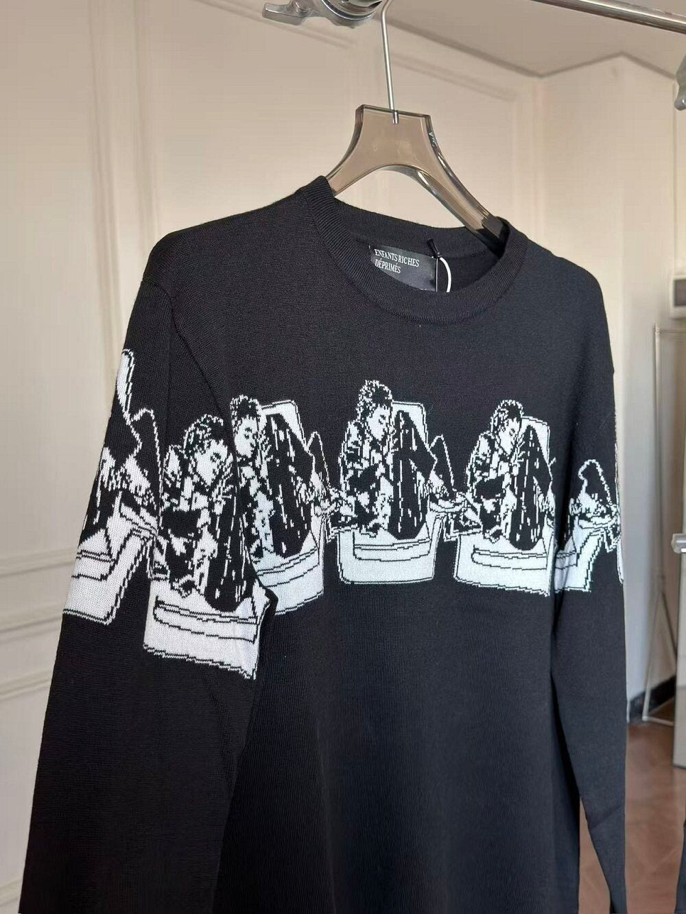 ERD Inspired Rich Boy Knit Sweater Crewneck Top