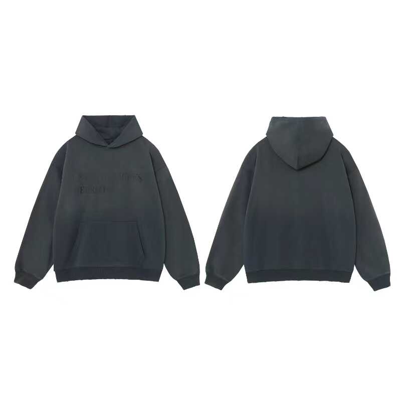 ERD Vintage Gradient Letter Print Pullover Hoodie
