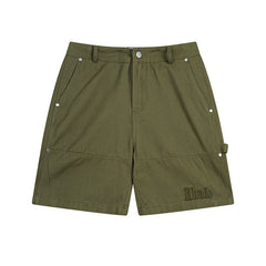 Rhude Hip-hop trend fashion wash denim cargo shorts