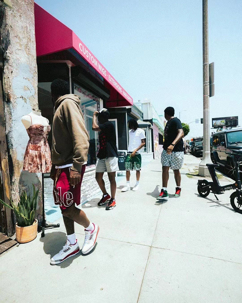 Rhude Ja Morant Inspired Loose-Fit Skate Shorts