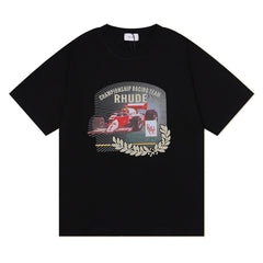 RHUDE F1 Grand Prix Circuit de Monaco Print T-Shirt