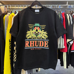 Rhude Parakeet Long-Tailed Small Parrot Print T-Shirt