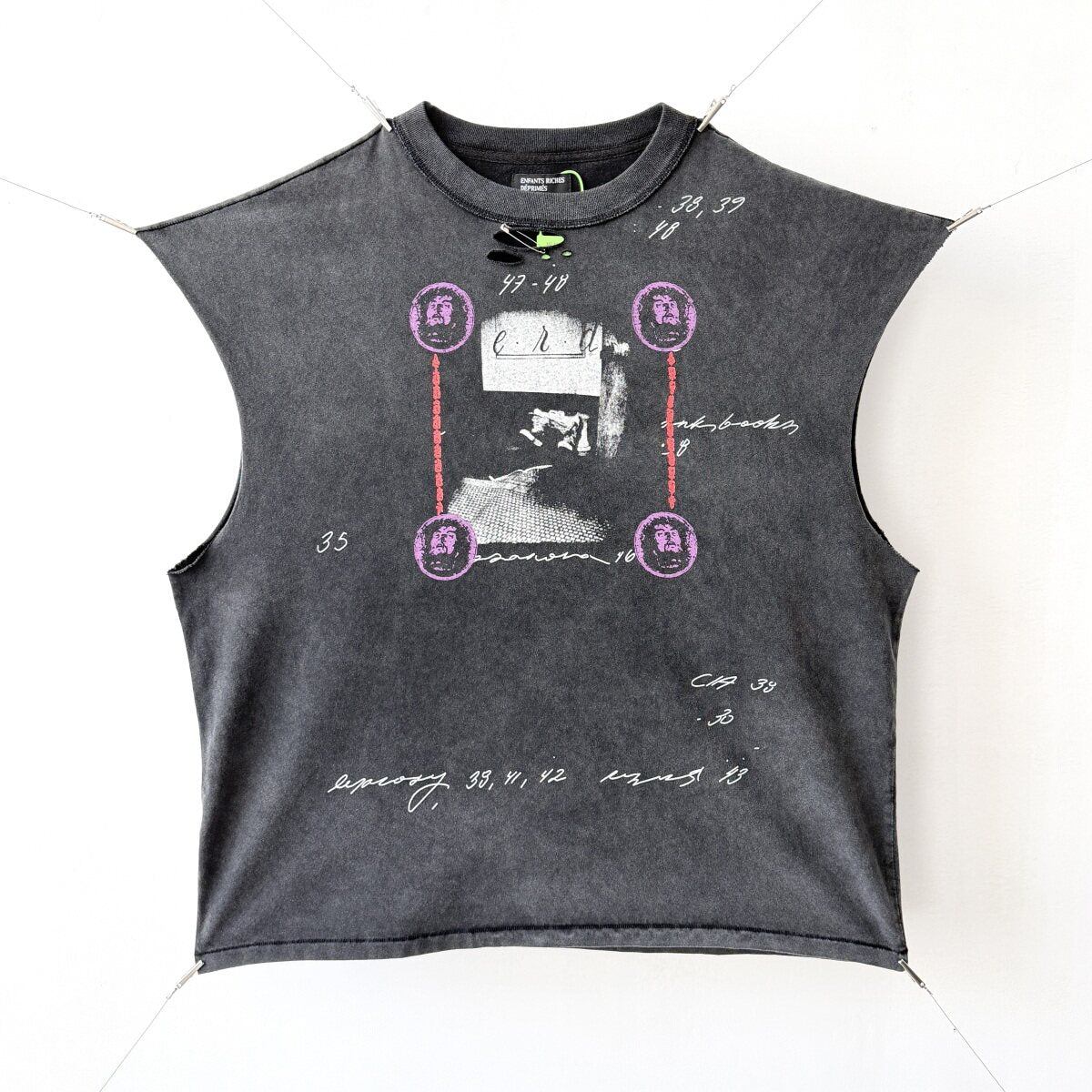 ERD Style High Street Ripped Character Muscle Tee