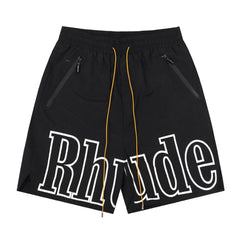 Rhude classic letter print shorts