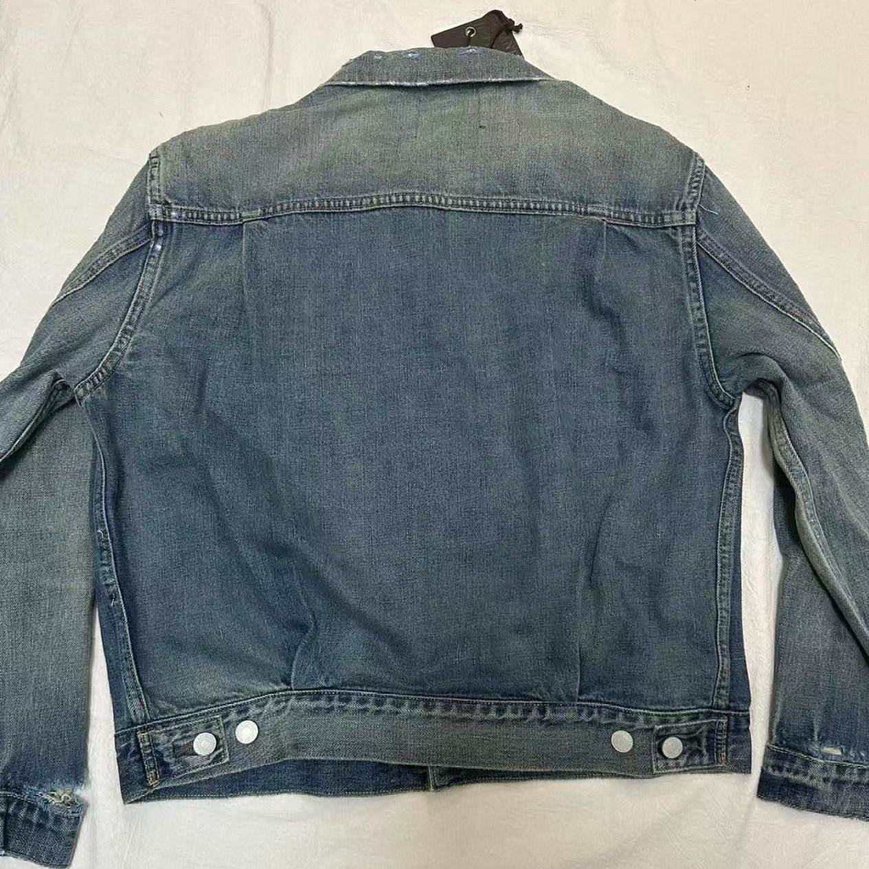 ERD melancholic Vintage Washed Distressed Denim Jacket