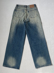 ERD Vintage Washed Distressed Loose Wide Leg Jeans